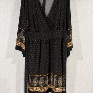 MICHAEL Michael Kors Black Dress with Gold Accents